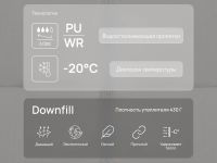 Утепленная куртка с капюшоном