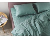 Комплект постельного белья Меланни евро Мятный