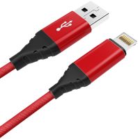 Кабель Akai USB / Apple Lightning 1 м Красный