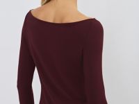 Лонгслив из вискозы, Фиолетовый