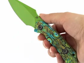 Туристический нож Kansept Fenrir, сталь D2, рукоять G10, Jade