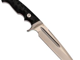 Тактический нож НОКС Ягуар М, сталь D2, рукоять G10, черный