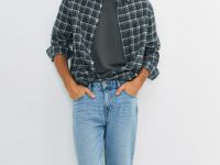 Прямые джинсы, Голубой