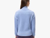 Женский свитер Lacoste свободного кроя с высоким воротом на молнии