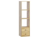 Стеллаж Кейн 2-39x149 Дуб Золотистый