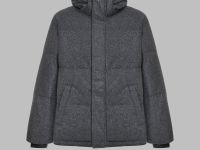 Стеганый пуховик с натуральным пухом