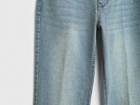 Расклёшенные джинсы с высокой посадкой, Голубой