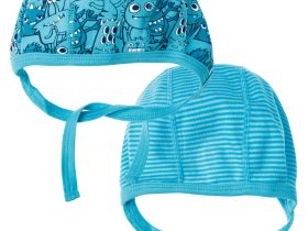 Чепчик детский трикотажный для мальчиков, 2 шт в комплекте