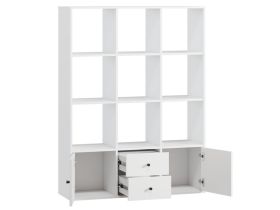 Стеллаж Кейн 2-112x149 Белый