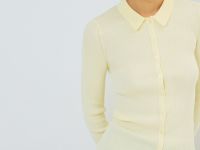 Кардиган в рубчик, Желтый