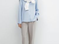 Блузка из лиоцелла, Голубой