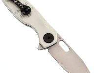 Складной нож Reptilian Тобол-03, сталь D2, рукоять белый G-10