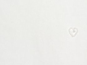 Футболка в рубчик для девочек, Белый