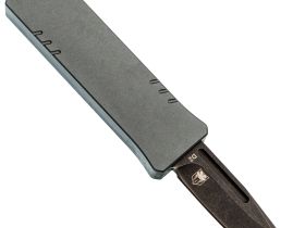 Автоматический нож Boker USB OTF 2.0 Burnt Grey, сталь D2, рукоять алюминий, серый/черный