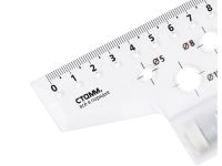 Рейсшина СТАММ 22 см, металлический ролик, картонная коробка