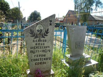 Могила Блинова Ивана Алексеевича (1911-1980), Героя Советского Союза