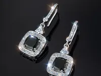 Серьги из серебра с и хромдиопсидами э0654сг04250361_white