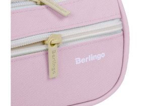 Пенал-косметичка 1 отделение, 1 карман Berlingo "Polo pink" 215*80*60 мм, полиэстер