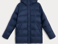 Пуховое полупальто с воротником-стойкой