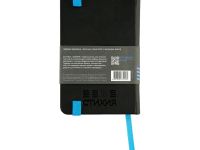 Блокнот для зарисовок Стихия 9х14 см 140 г 80 л, твердая обложка цвет черный синий срез