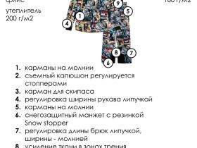 Комплект текстильный с полиуретановым покрытием для мальчиков: куртка, брюки