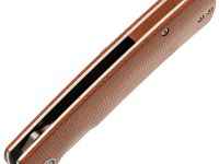 Складной нож Petrified BELUGA PFP01KMP, сталь K110, рукоять Brown Micarta