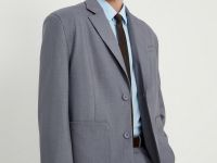 Однобортный пиджак прямого кроя