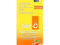 Ener-C, витамин C, смесь для приготовления мультивитаминного напитка со вкусом персика и манго, 1000 мг, 30 пакетиков, 9,64 г (0,3 унции) каждый