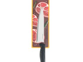 Нож кухонный поварской Okroshka Crouton 19.3 см, сталь 5cr15mov, рукоять пластик, черный