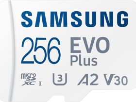 Карта памяти Samsung Evo Plus MB-MC256SA/APC microSDXC 256 ГБ с адаптером
