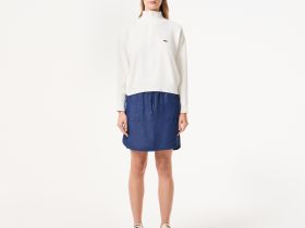 Женский свитер Lacoste свободного кроя на молнии