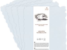 Бумага для акварели Лилия Холдинг 21х30 см 400 г хлопок 100%, голубая
