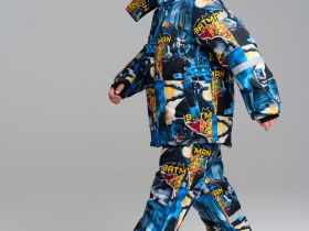 Комплект текстильный с полиуретановым покрытием для мальчиков: куртка, полукомбинезон