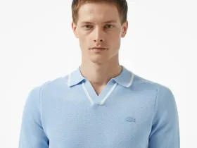 Мужское вязаное поло Lacoste из вискозы