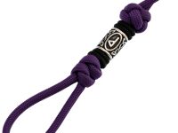 Темляк для складного ножа с бусиной "Obereg", V/B, фиолетовый