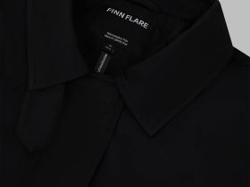 Утепленная куртка с отложным воротником