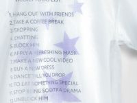 Двойная футболка для девочек, Белый