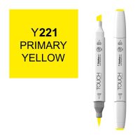 Маркер спиртовой BRUSH Touch Twin цв. Y221 жёлтый основной