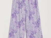 Брюки широкого силуэта с принтом