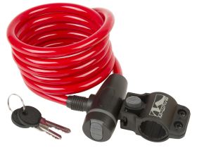 Велозамок M-wave ACME, комплект ключей, трос 10x1800 мм (желтый 1800 мм 10 мм)