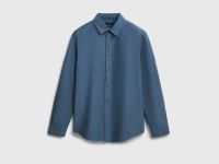 Рубашка из хлопка, Голубой