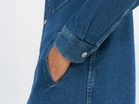 Джинсовая куртка-рубашка, Синий