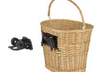 Корзина плетеная передняя быстросъемная ACME M-Wave (бежевый крепление на вынос)