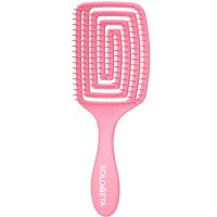 Арома-расческа для сухих и влажных волос Solomeya Wet Detangler Aroma Brush Paddle Strawberry