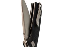 Складной нож Petrified BELUGA, сталь 14C28N, рукоять Carbon Fiber