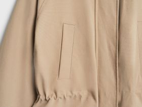 Куртка-рубашка из хлопка, Бежевый