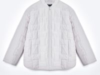 Утепленная куртка свободного силуэта