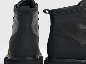 Ботинки из натуральной кожи, Черный