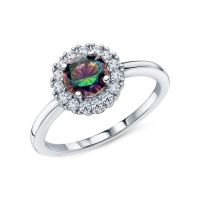 Серебряное кольцо с фианитами