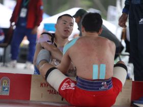 Сенсационные схватки по мас-рестлингу прошли на Играх Манчаары